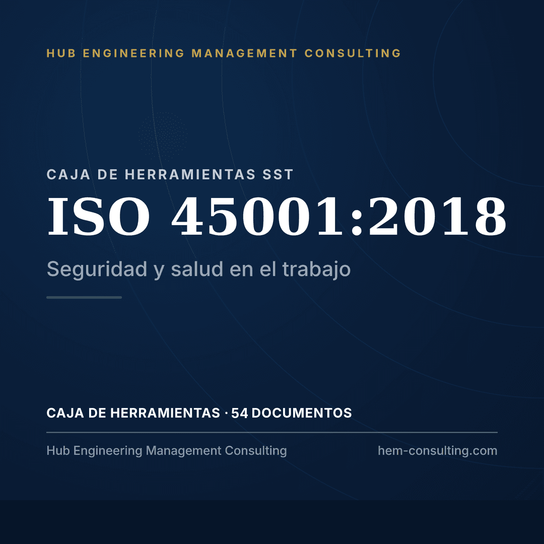 Caja de herramientas ISO 45001:2018, lista para auditoría