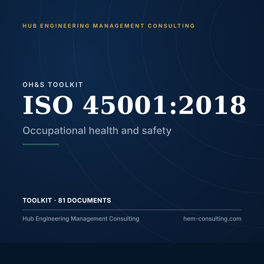 ISO 45001:2018 toolkit, audit-ready