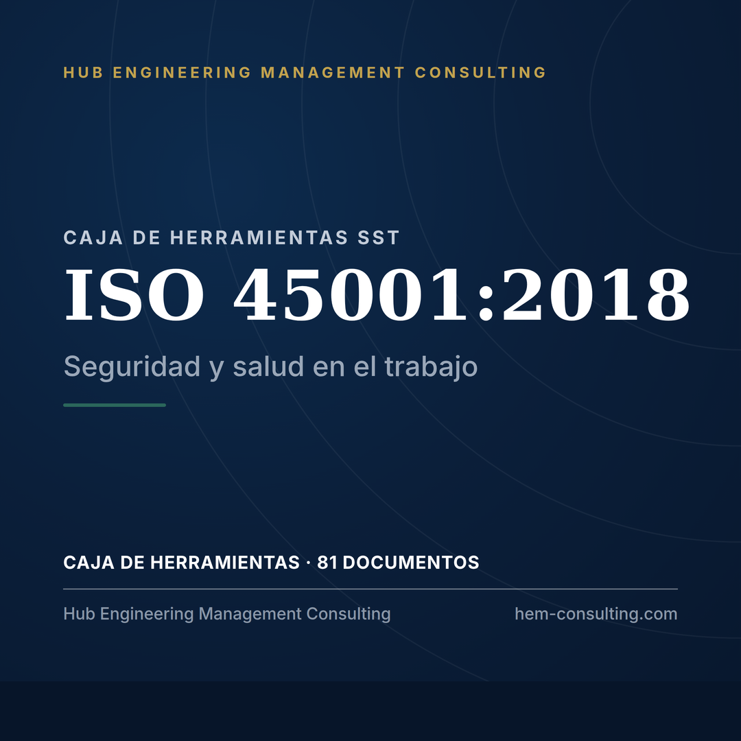 Caja de herramientas ISO 45001:2018, lista para auditoría