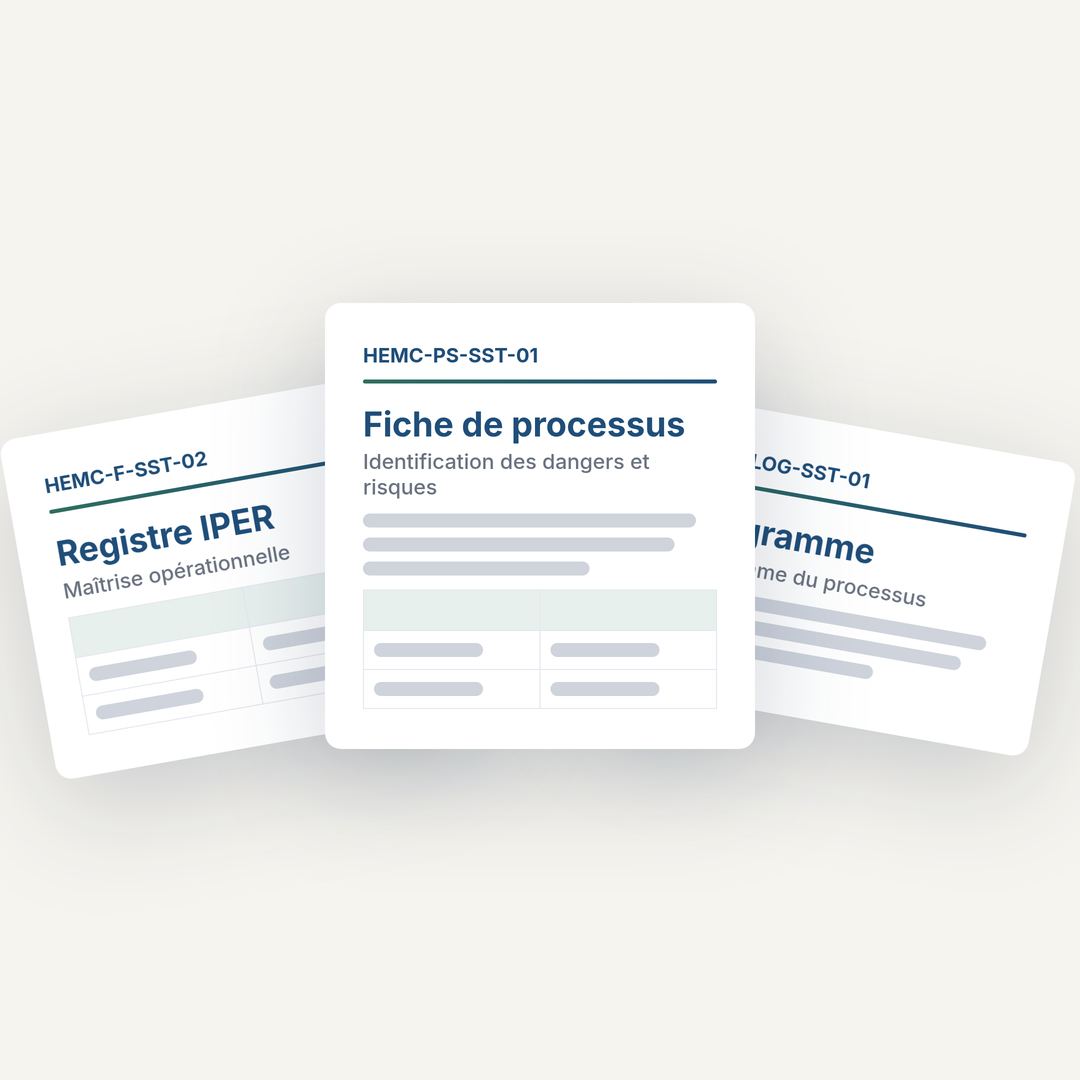 Système de management de la santé et sécurité au travail ISO 45001:2018 : documentation complète 2